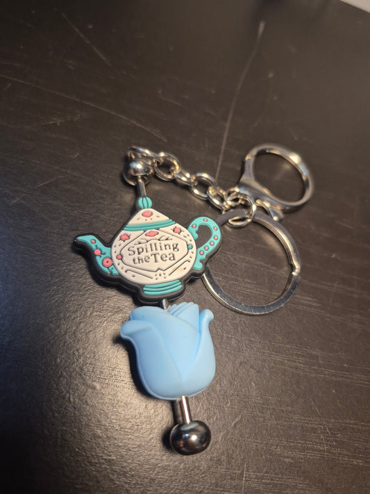 Spilling Teapot Keychain